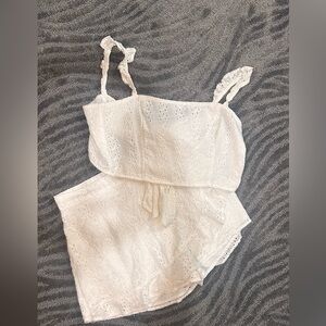 Summer set from Hollister, including a small skirt with an xtra-small tank top.